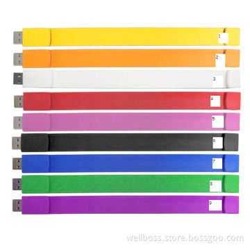 Promotional Silicone USB Bracelet, 1-32GB, Available in Various Designs